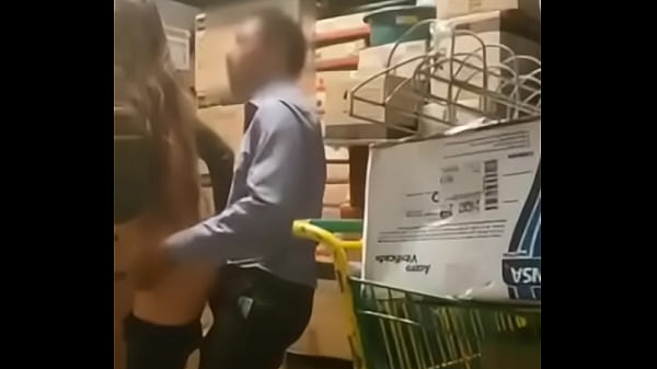 Quickie in store closet