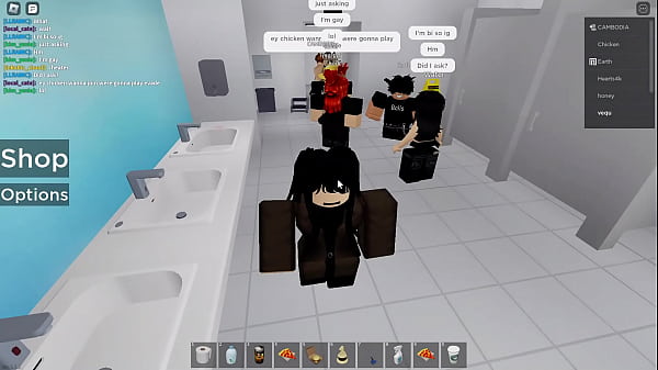 ROBLOX Girl gets FUCKED in a public bathroom (RISKY) Thumbnail