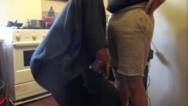 Plumber Fucks Muslim Cuckold Wife In Her Kitchen Because She Doesn't Have Money