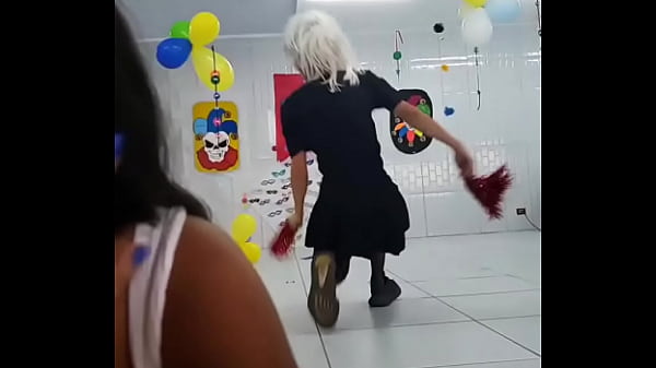 brand new fucking on stage crazy mongo trans e-girl hot white underwear window fridge banana green Thumbnail