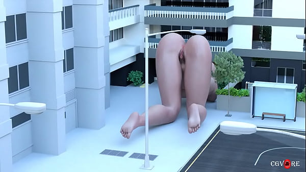 Giantess in the city animation. Free version.