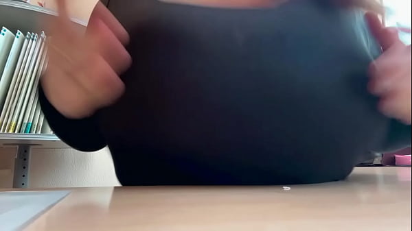 My big breasts thrown on the desk Thumbnail
