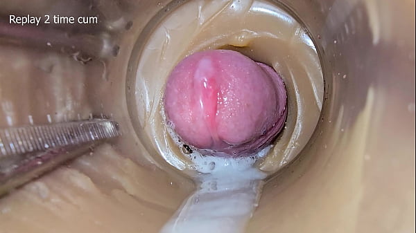 Camera Inside Deep Pussy Captures Huge Ejaculation of Sperm 2 times Thumbnail