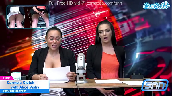 Hot body news anchors masturbate on air