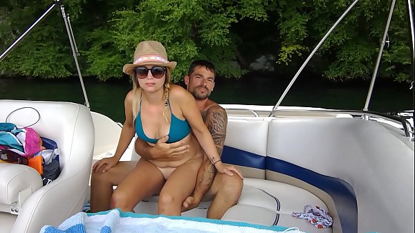 Hot sex on our boat. Almost caught