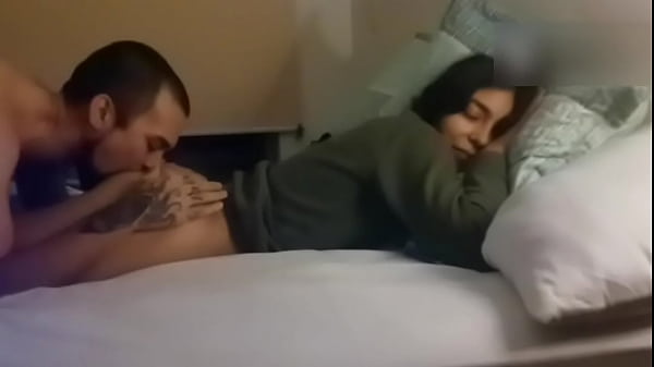 BLOWJOB UNDER THE SHEETS - TEEN ANAL DOGGYSTYLE SEX