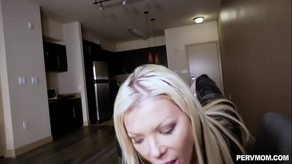 Busty milf persuades stepson to fuck her