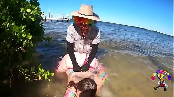 She got baptized by dick