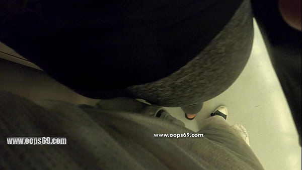 Unknown Man Stuck my Stepsister on the Train Wall and Grinding his Dick on her Ass over Clothes
