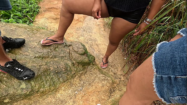 Public Threesome: Me Eating My Friend's Pussy While Nicoly Got His Cum Shot Thumbnail