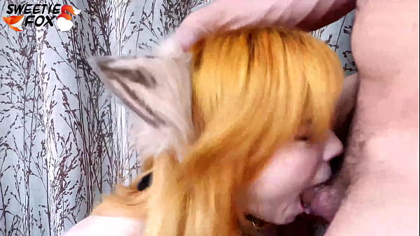 Pretty Redhead Hard Facefuck - Cum in Mouth