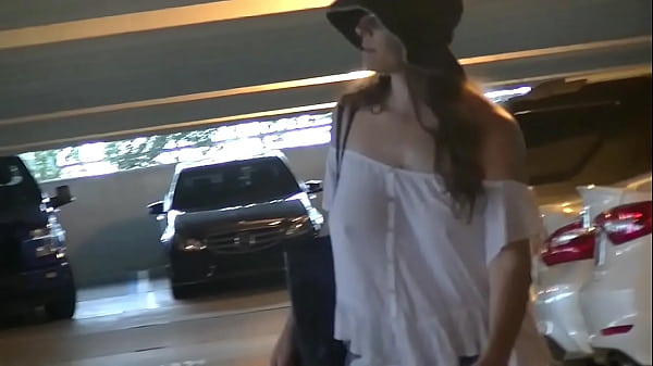 Exhibitionist Wife 490 - MILF Heather Walking Around Town In Wet White Top! Lets A Stranger Touch Her Tit And Take Pics Up Her Skirt!