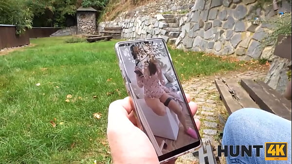 HUNT4K. Hey, hubby, heres your collar – be a good boy while I fuck your wife. Heel!