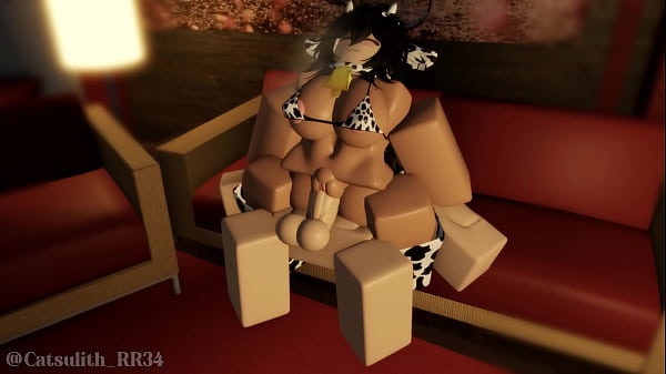 Fucking on the couch while she wears a cow costume | Sex with a follower (30) | Part 1/2 Thumbnail