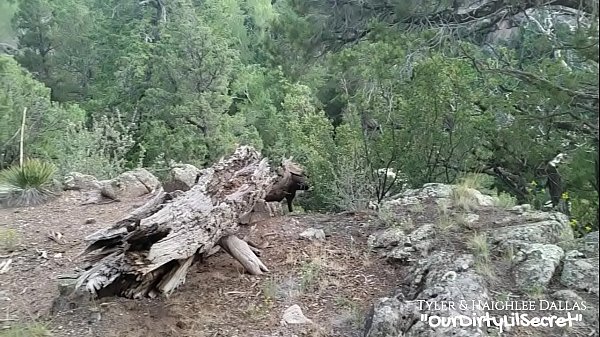 Horny Teen Sucks Cock and Swallows Cum Outside