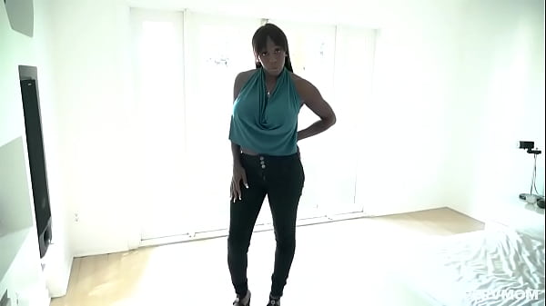 Ebony stepmom sucks & fucks stepson to make him feel better