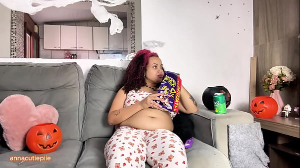 Gassy BBW Halloween Movie Night with Farting and Burping Thumbnail