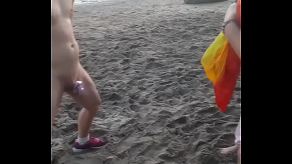 Cheating chastity cage husband ask girls to kick balls for wife