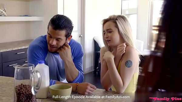 Step brother fucks step sister kitchen front step mom