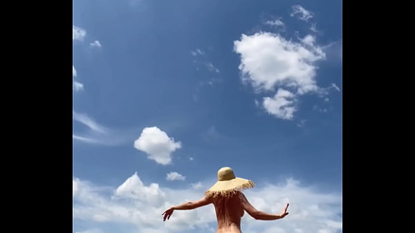 Sexy stepmother walks naked in the field Thumbnail