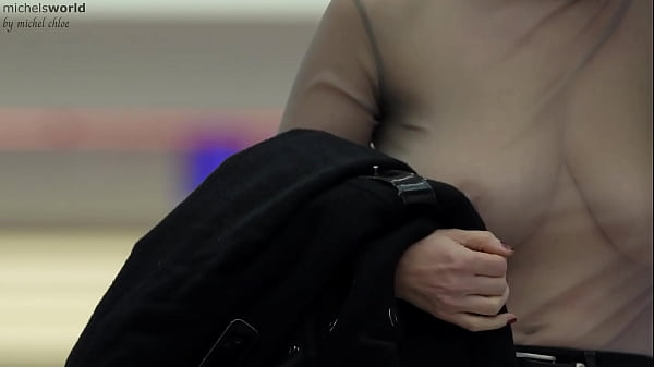 business - slave wife - braless and downblouse in public