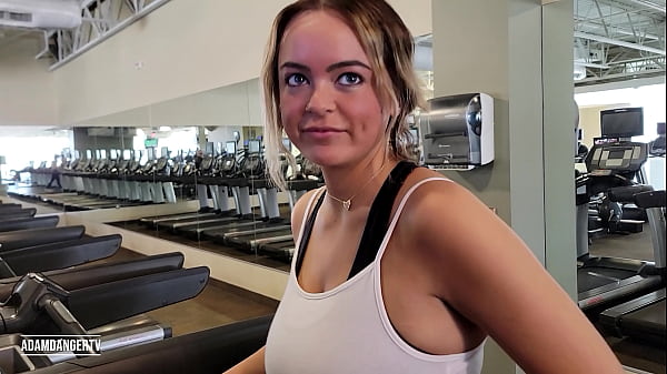 Adamdangertv Gym Pick up with huge natural tits Alexis