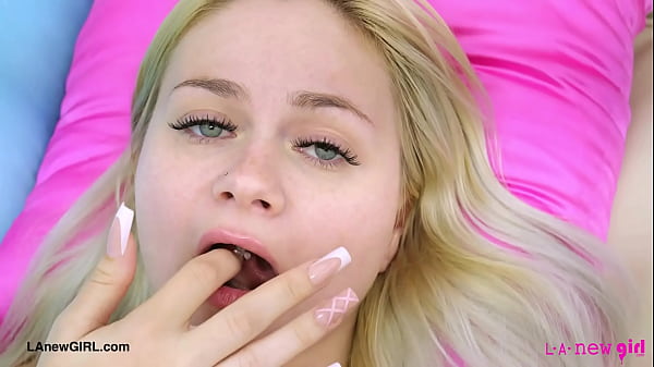 Alluring Blonde Muse shows her sexy body Thumbnail