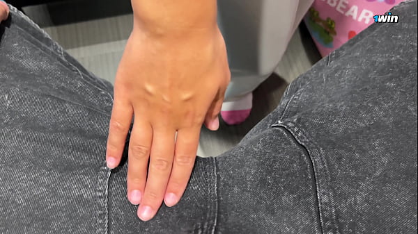 Risky sex!! Hard FaceFuck 24yo Beauty in Mass Market Fitting Room - Eye Rolling Oral Creampie
