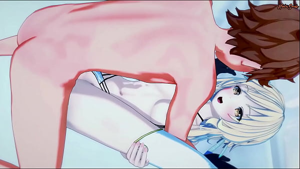 Lumine gets her pussy fucked hard by Tartaglia - Genshin Impact Hentai.