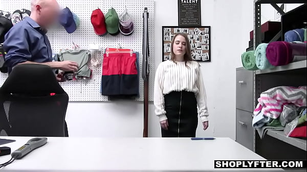 Curvy teen thief gets her punishment on CCTV