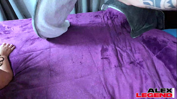 Alex Legend Cums Hard On Brunette Sarah Arabic's Face & Mask!