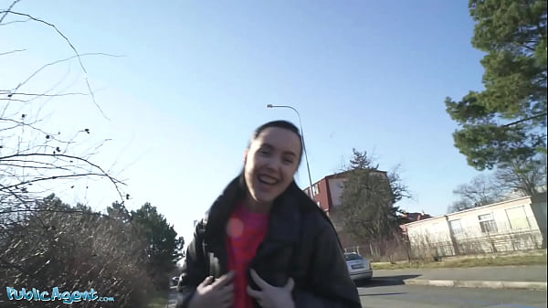 Public Agent - Young Spanish brunette with small natural tits seduced in public into sucking a thick cock for cash and allowing her shaved pussy to be penetrated
