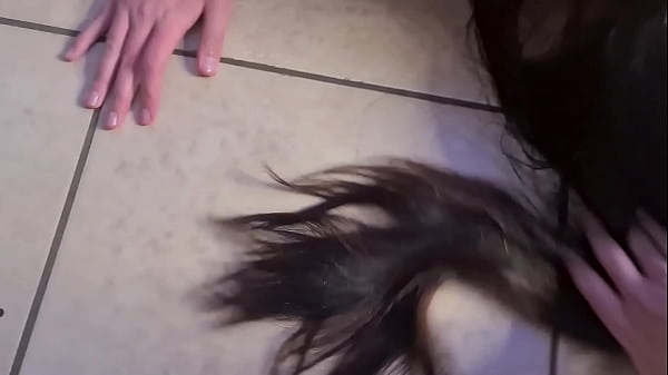 Watch how I FACE FUCK this stupid whore's mouth, SPIT in her face, SLAP her and surprise piss in her mouth | humiliation