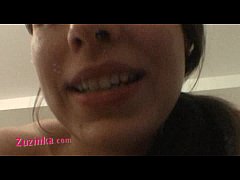  - Amateur Zuzinka fucks on the couch