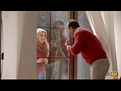  - OLD4K. Winsome girl with ease tempts old neighbor into kinky affair