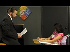  - Brat Brenna Makes Her Teacher Kiss Her Ass - Femdom