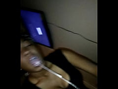  - Ebony Milf Slut Vomit & Puking Milk on BBC