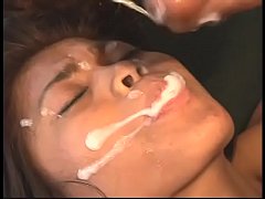  - Ivory and ebony fellows coughed cabbage water on face of Filipino beauty Arcadia Davida after had enjoyed double penetration