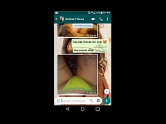  - Andrea is a friend from work, we talk on WhatsApp and I make her so horny, she tells me she wants to see my cock ... she makes a video call, shows me her tits and comes in minutes!