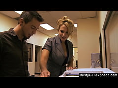  - BustyGFsExposed - Blonde Cougar Nikki Sexx Gets Her Shaved Pussy Stuffed Deep