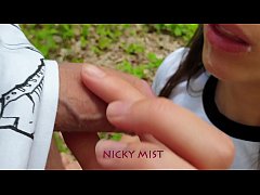  - My stepbrother cum directly in my mouth in the woods