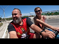  - Ma Santos com a Carona do Ted no Buggy na praia do Futuro Ceará