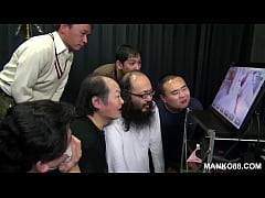  - Asian gangbanged but she can’t see who’s fucking her