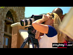  - Amateur blonde wife Amy fingered and fucked outdoor by horny hubby