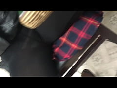  - See through black tights public