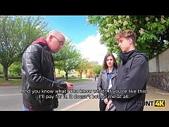  - HUNT4K. Girl becomes slut because needs money for bus tickets