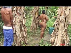  - My neighbor's wife loves to bath outside near the local well, she's so hot