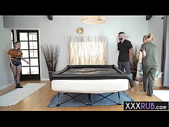  - Hot blonde thief Coco Lovelock enjoyed hardcore threesome sex by a mistake