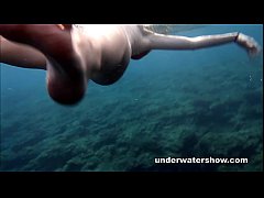  - Cute Nastya swimming nude in the sea