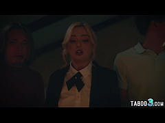  - Naive slut Lexi Lore lured into rough threesome fuck by perv stepbrothers